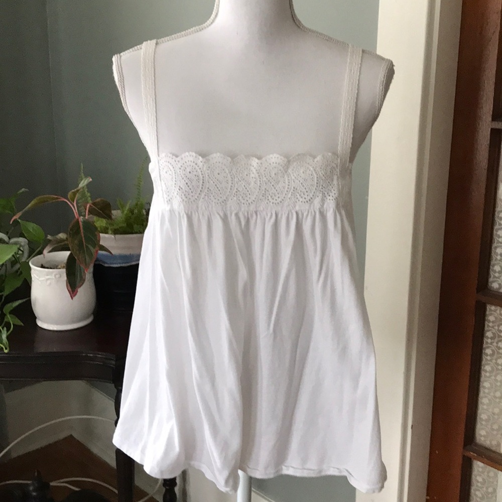 Crisp white summer top